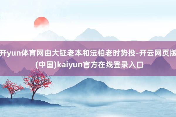 开yun体育网由大钲老本和沄柏老时势投-开云网页版 (中国)kaiyun官方在线登录入口