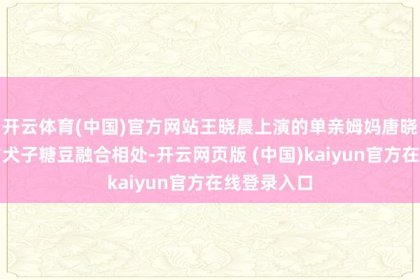 开云体育(中国)官方网站王晓晨上演的单亲姆妈唐晓薇不仅要与犬子糖豆融合相处-开云网页版 (中国)kaiyun官方在线登录入口