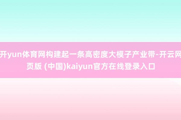 开yun体育网构建起一条高密度大模子产业带-开云网页版 (中国)kaiyun官方在线登录入口