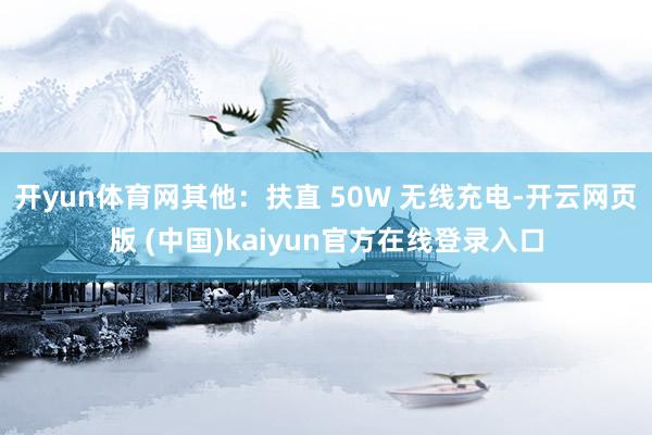 开yun体育网其他：扶直 50W 无线充电-开云网页版 (中国)kaiyun官方在线登录入口