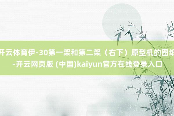 开云体育伊-30第一架和第二架（右下）原型机的图纸-开云网页版 (中国)kaiyun官方在线登录入口