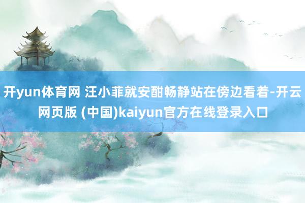 开yun体育网 汪小菲就安酣畅静站在傍边看着-开云网页版 (中国)kaiyun官方在线登录入口