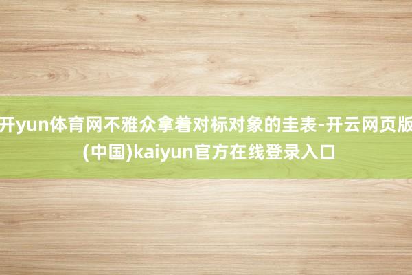 开yun体育网不雅众拿着对标对象的圭表-开云网页版 (中国)kaiyun官方在线登录入口